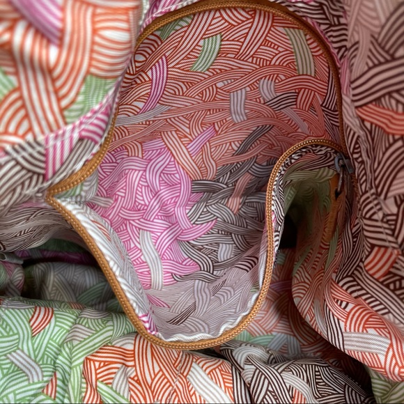 THE SAK Soft Leather Cognac Zip Flap Crossbody Bag  Adjustable Strap Slouchy - Picture 10 of 12